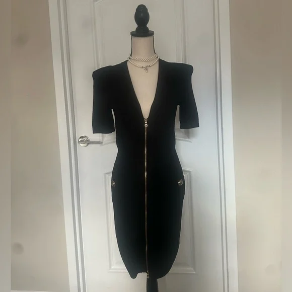 BALMAIN designer dress, size 40, excellent preowned condition - Picture 4 of 9